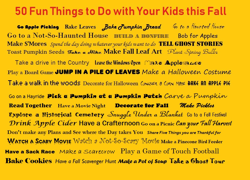 Fall Things to Do with Your Kids